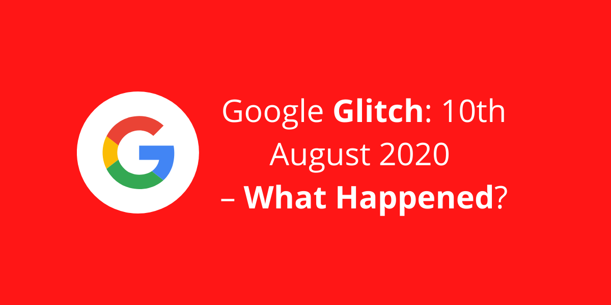 A blog post cover photo of our 'Google Update 2020' post, with a white Google icon.